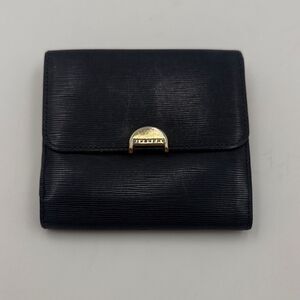 Vintage Givenchy trifold wallet with Gold Clasp